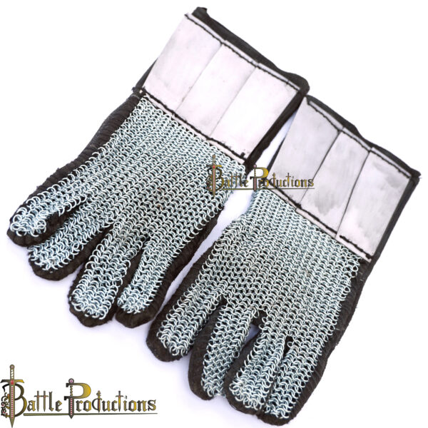 Medieval Round Butted Chainmail Gauntlets (BPGS2428)