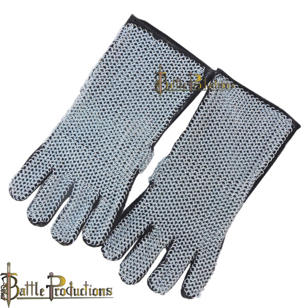 Medieval Round Butted Chainmail Gauntlets (BPGS2429)