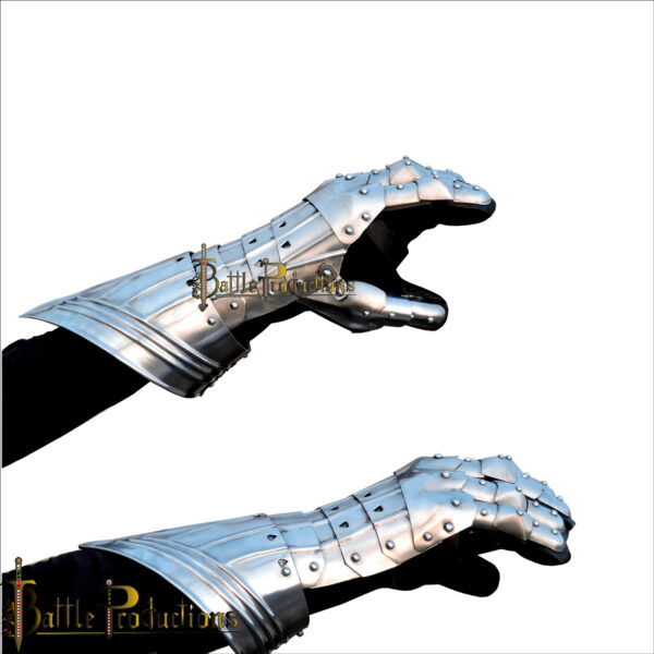 Medieval Fantasy Gothic Articulated Gauntlets (BPGS2425) - Image 3