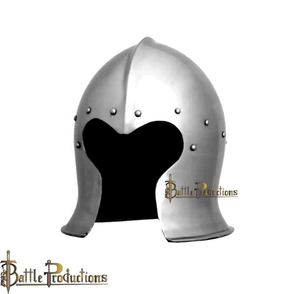 Medieval Italian Open Face Barbute Helmet (BPHL2340) - Image 2