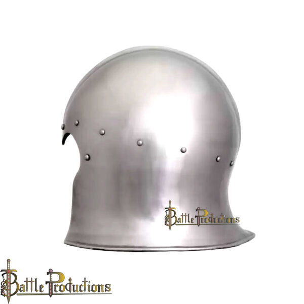 Medieval Italian Open Face Barbute Helmet (BPHL2340) - Image 4