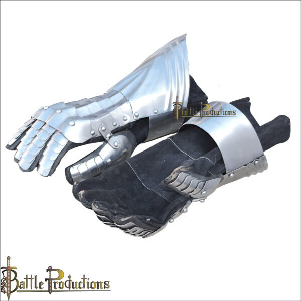 Medieval Steel Knight Gauntlets (BPGS2411) - Image 6