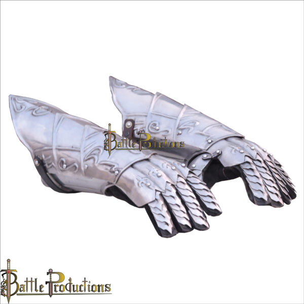 Medieval Knight Steel Gauntlets (BPGS2412) - Image 4