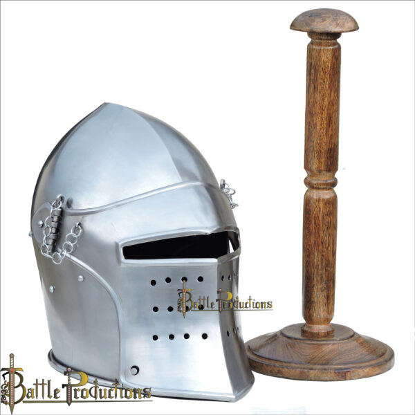 Medieval Visored Barbuta Helmet (BPHL2281) - Image 5