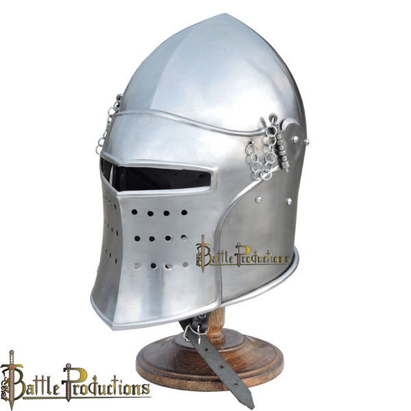 Medieval Visored Barbuta Helmet (BPHL2281) - Image 3