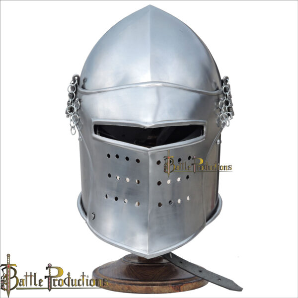 Medieval Visored Barbuta Helmet (BPHL2281) - Image 2