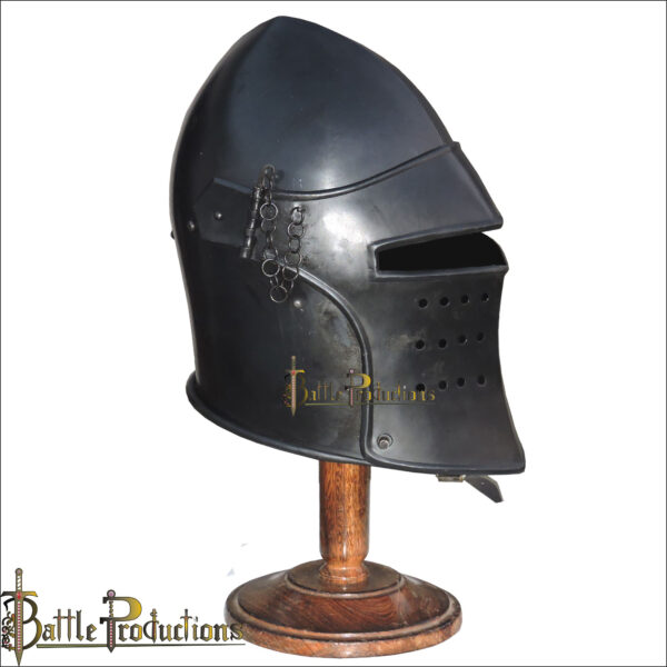 Medieval Visored Barbuta Helmet (BPHL2302) - Image 2