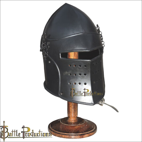 Medieval Visored Barbuta Helmet (BPHL2302)