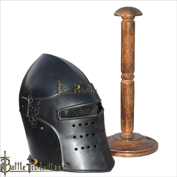 Medieval Visored Barbuta Helmet (BPHL2302) - Image 5