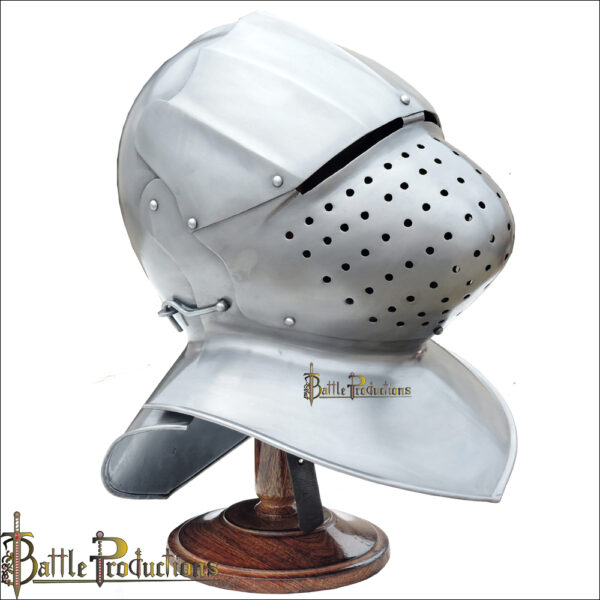 Italian Medieval Functional Milanese Helmet (BPHL2285) - Image 6