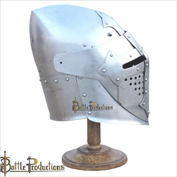 Medieval Visored Bascinet Helmet (BPHL2290) - Image 3