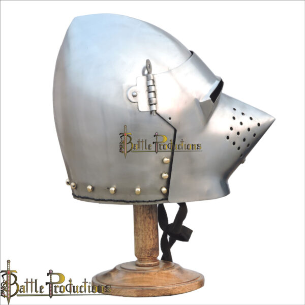 Medieval Pig Face Bascinet Helmet (BPHL2297) - Image 2