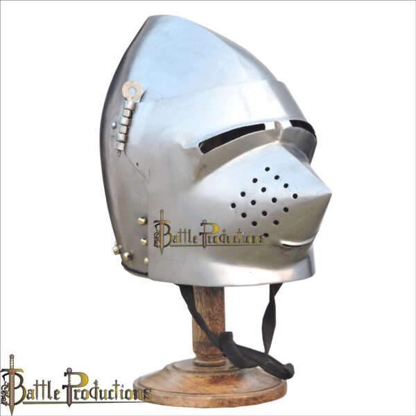 Medieval Pig Face Bascinet Helmet (BPHL2297)