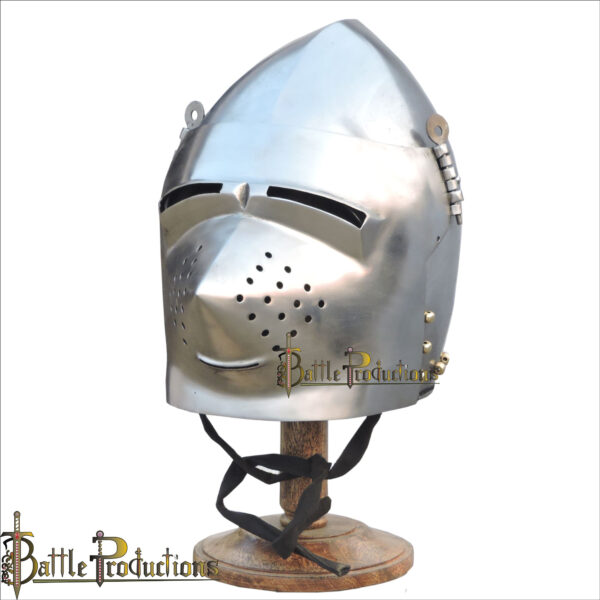 Medieval Pig Face Bascinet Helmet (BPHL2297) - Image 5