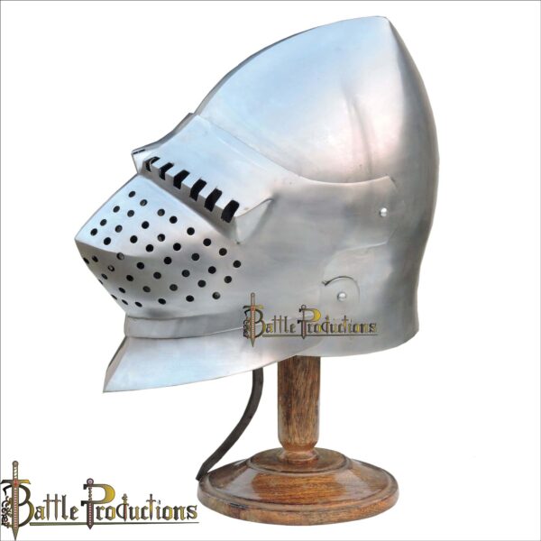 Medieval Hound Skull Pig Face Bascinet Helmet (BPHL2360) - Image 3