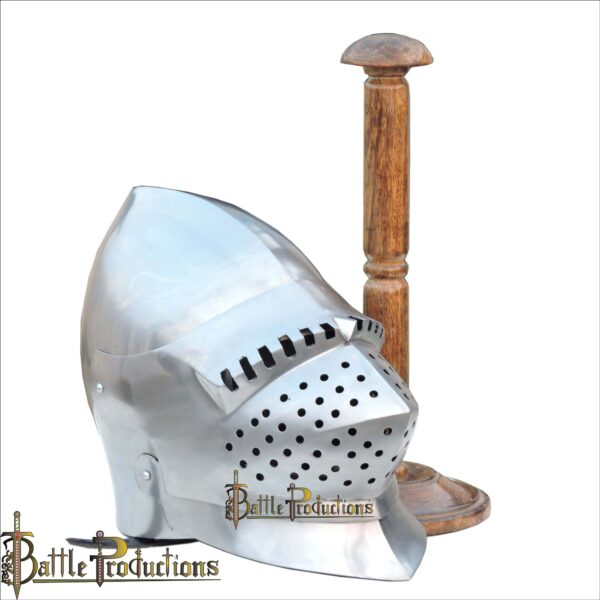 Medieval Hound Skull Pig Face Bascinet Helmet (BPHL2360) - Image 4