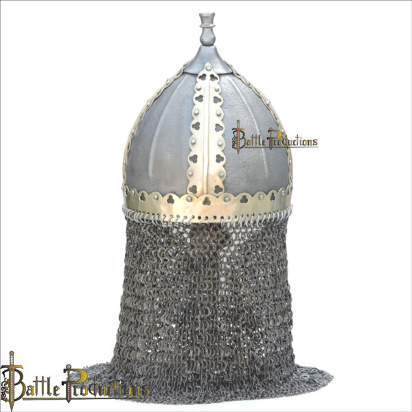 Russian Medieval Helmet with Aventail (BPHL2361) - Image 6