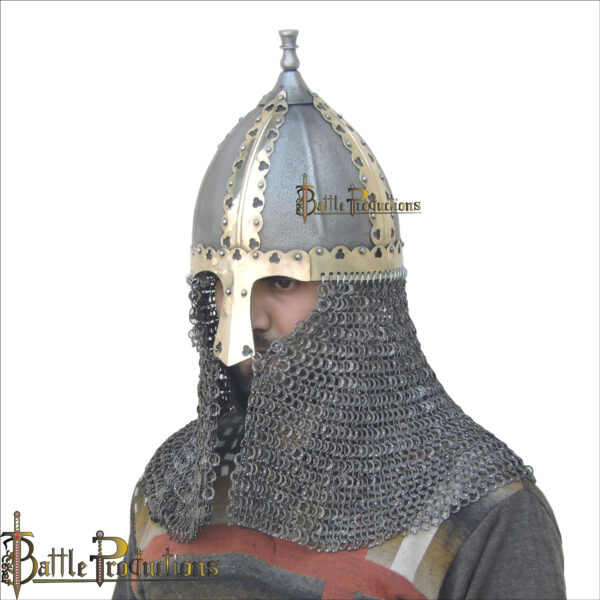 Russian Medieval Helmet with Aventail (BPHL2361) - Image 5