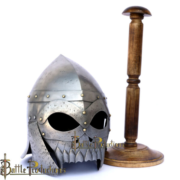 Medieval Functional Dark Warrior Helmet (BPHL2275) - Image 4