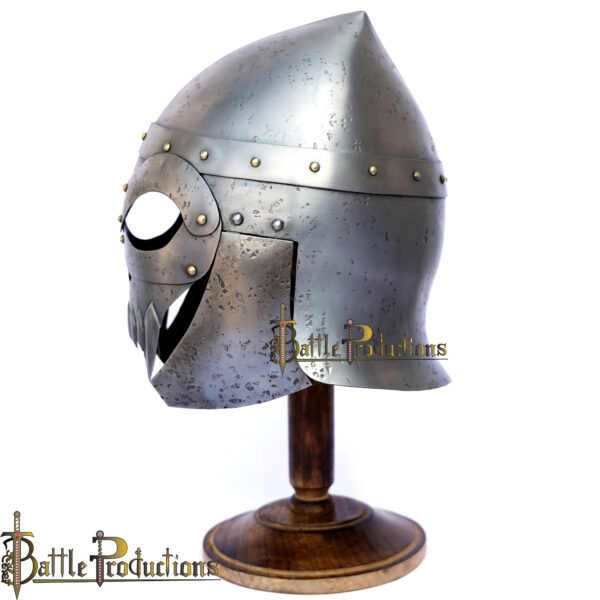 Medieval Functional Dark Warrior Helmet (BPHL2275) - Image 3