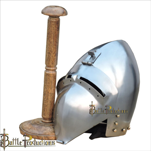 Medieval Klappvisor Bascinet Helmet (BPHL2298) - Image 5