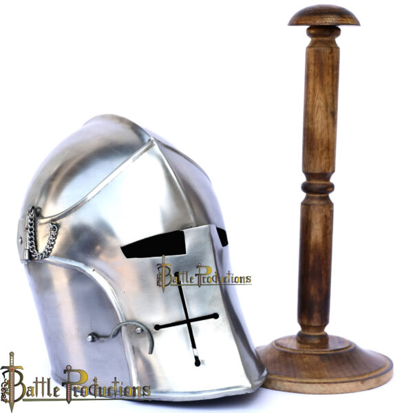 Medieval Visored Barbuta Helmet (BPHL2343) - Image 3