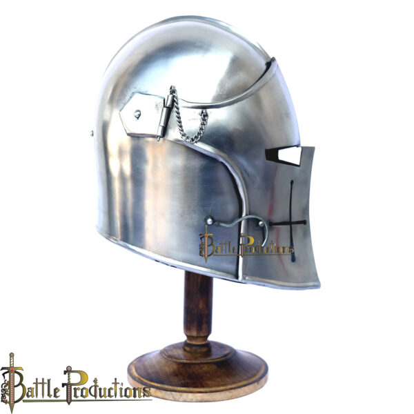 Medieval Visored Barbuta Helmet (BPHL2343) - Image 4