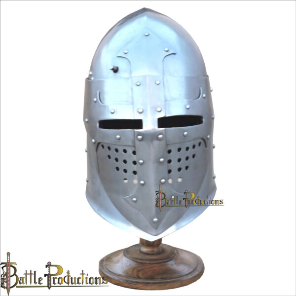 Medieval Visored Bascinet Helmet (BPHL2290) - Image 2