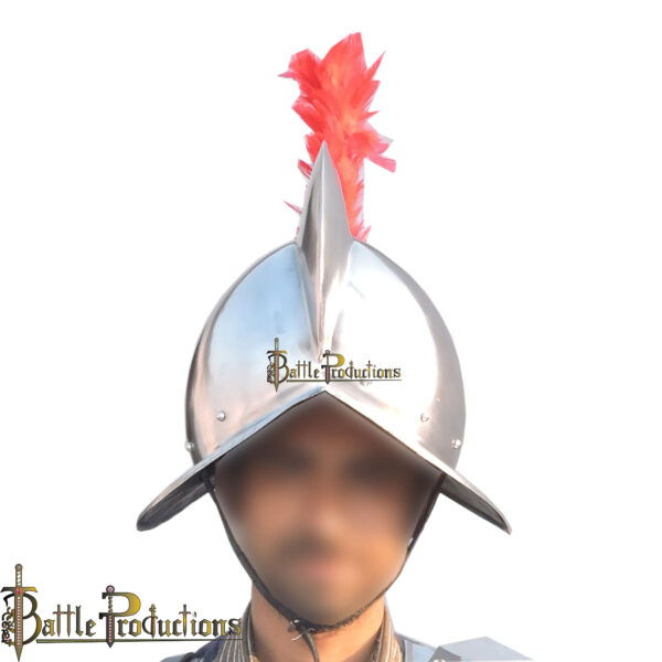 Spanish Comb Morion Helmet with Plume (BPHL2363) - Image 3