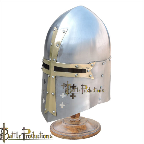 Medieval Templar Sugarloaf Helmet (BPHL2341) - Image 5