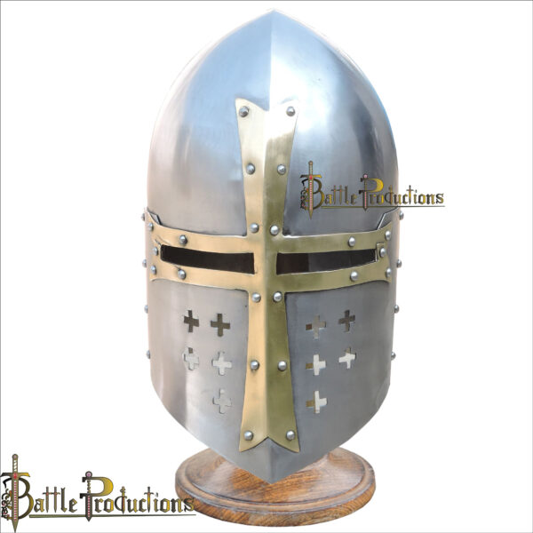 Medieval Templar Sugarloaf Helmet (BPHL2341) - Image 2