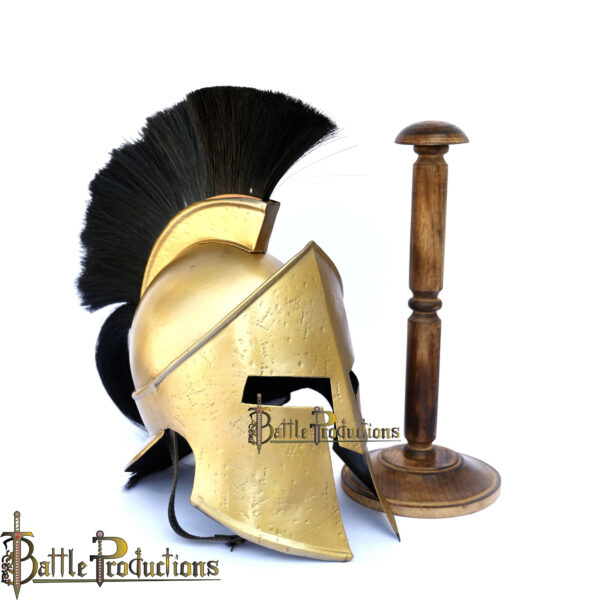 Medieval Greek Spartan Helmet (Brass Plating) (BPHL2357) - Image 4