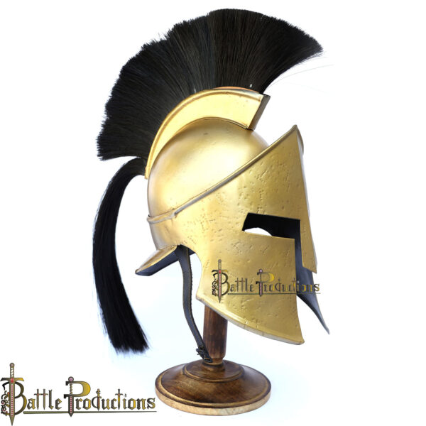 Medieval Greek Spartan Helmet (Brass Plating) (BPHL2357) - Image 2