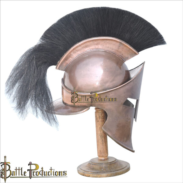 Medieval Greek Spartan Helmet (Copper Antique) (BPHL2377) - Image 2