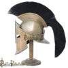Medieval Greek Spartan Helmet (Brass Antique) (BPHL2376) - Image 3