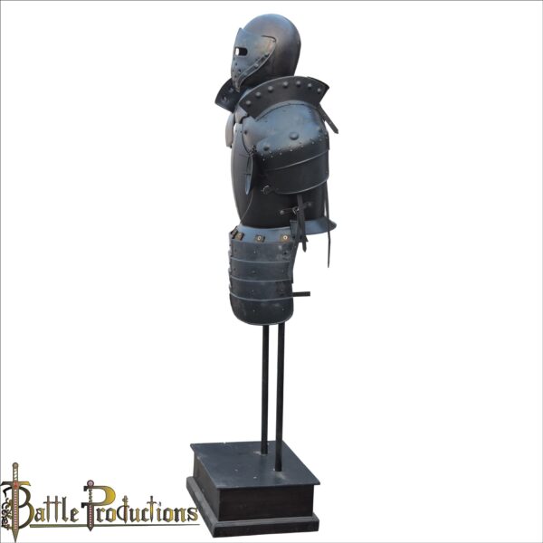 Medieval Black Knight Half Suit of Armour - Image 5