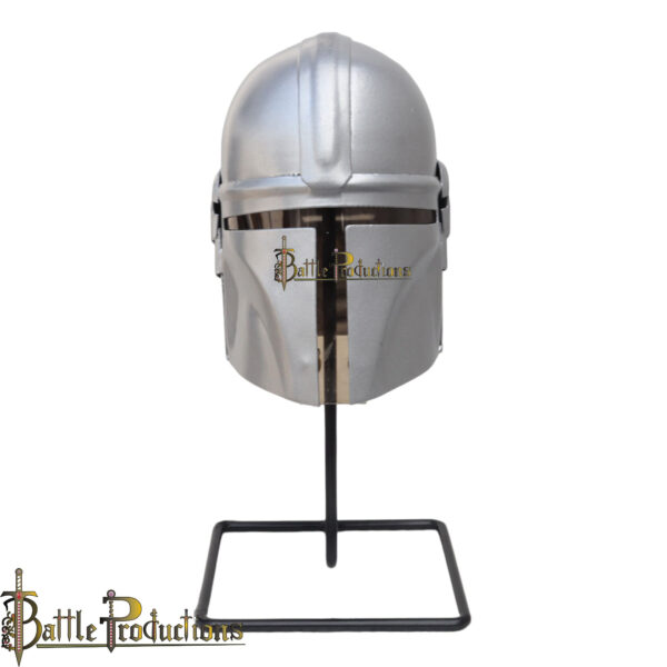 Mini Mandalorian Helmet (Silver) - Image 2