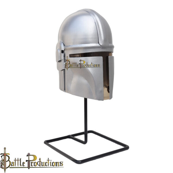 Mini Mandalorian Helmet (Silver)