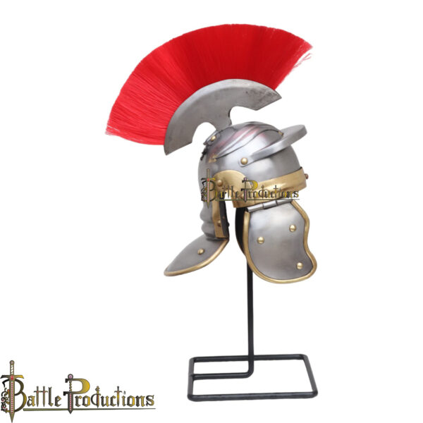 Mini Roman Centurion Helmet with Plume - Image 3