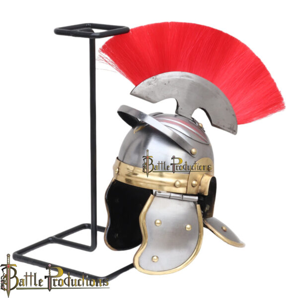 Mini Roman Centurion Helmet with Plume - Image 5