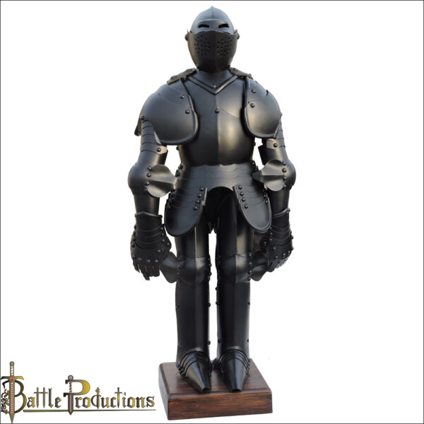 Medieval Knight Mini Black Suit of Armour