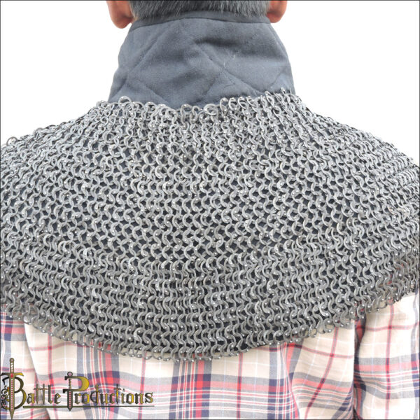 Medieval Riveted Flat Rings Chainmail Aventail - Image 4