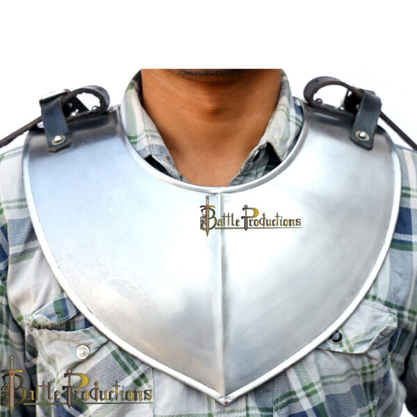 Medieval Knight Steel Gorget (BPGT2515) - Image 2