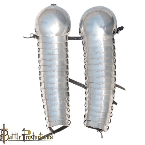 Medieval Plate Armor Steel Greaves (BPLG2816) - Image 2