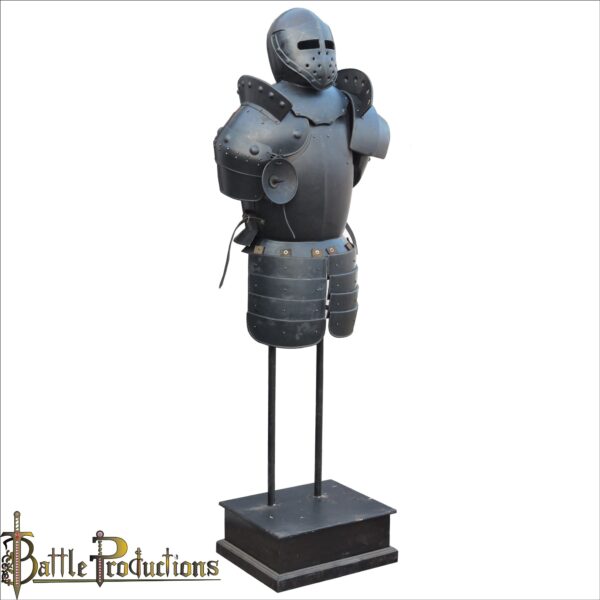 Medieval Black Knight Half Suit of Armour - Image 2