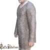 Medieval Riveted Flat Rings Full Sleeves Chainmail Hauberk - Image 4
