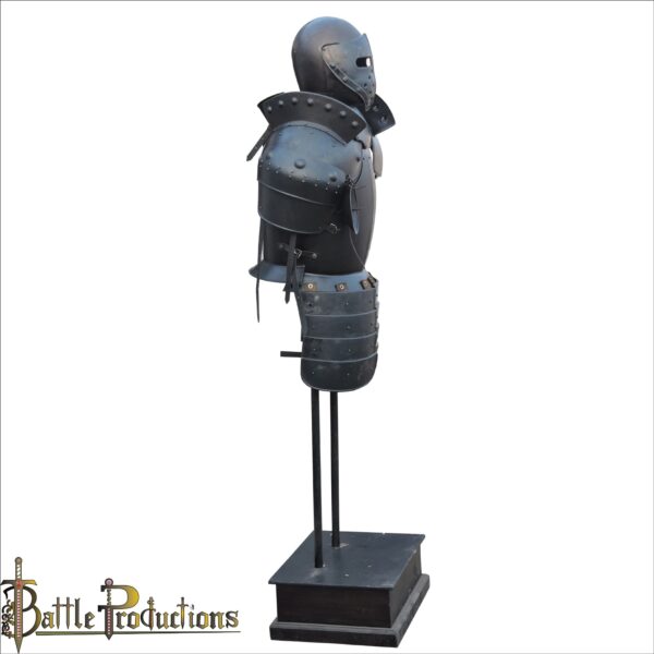 Medieval Black Knight Half Suit of Armour - Image 4