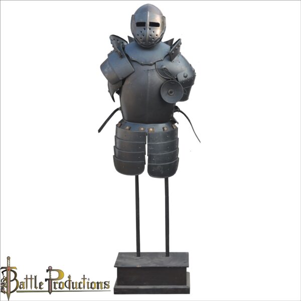 Medieval Black Knight Half Suit of Armour