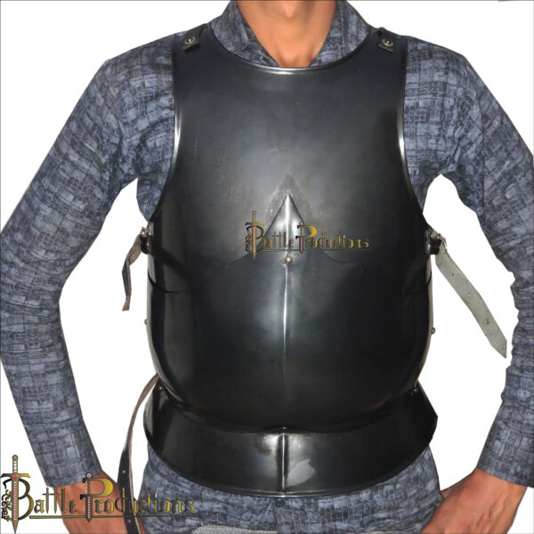 Medieval Gothic Breastplate (Black) (BPBD2908) - Image 2