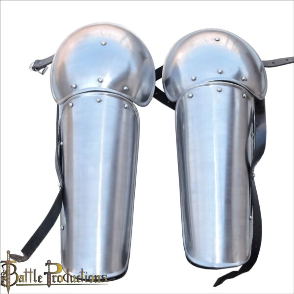 Medieval Round Greaves with Knee Cops (BPLG2817)